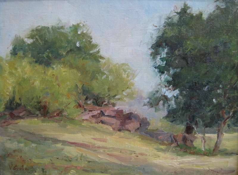 Spring Morning Zilker Park by artist Nancy Grobe